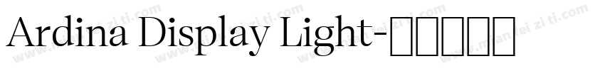 Ardina Display Light字体转换